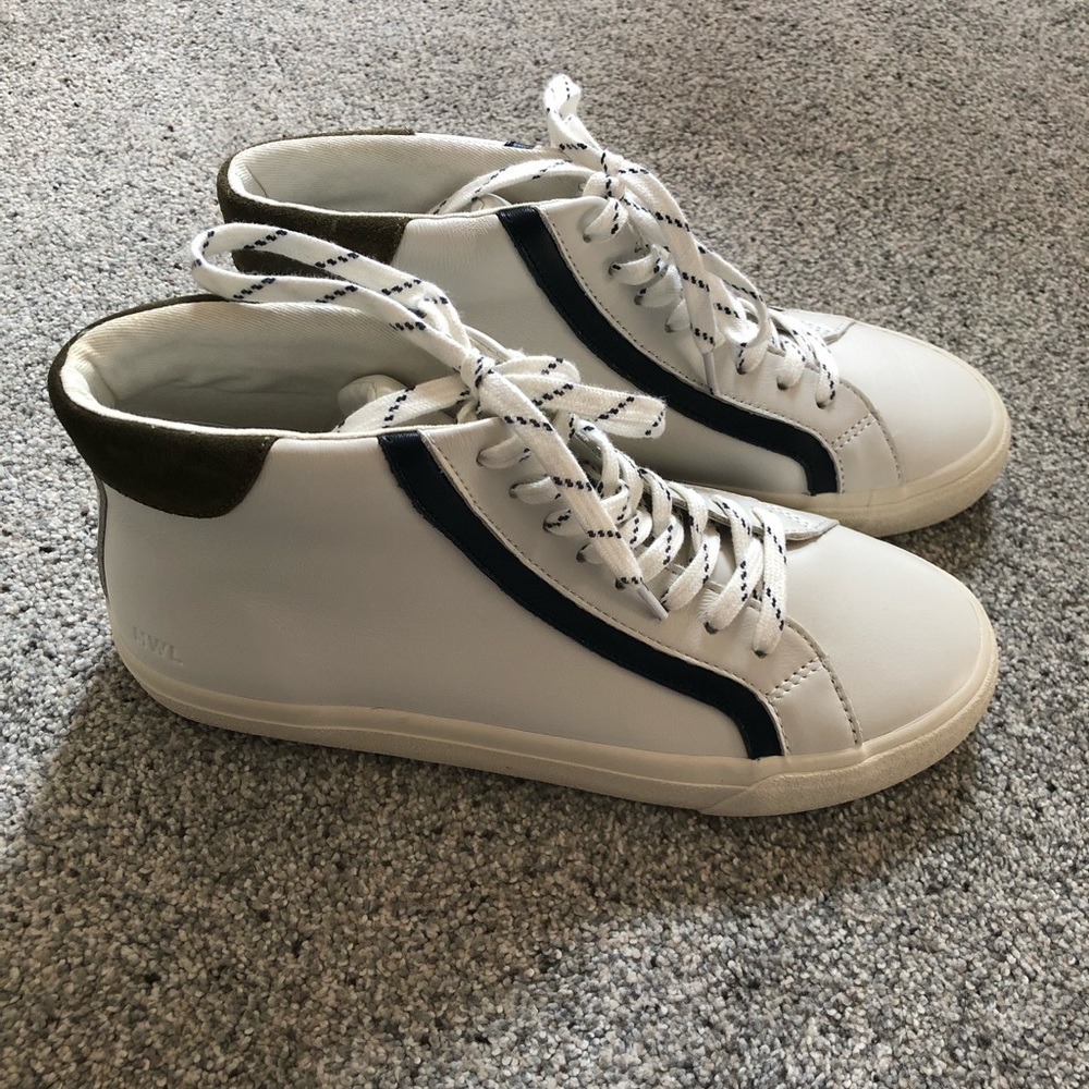 Madewell Sidewalk High-Top Sneakers in Colorblock Leather